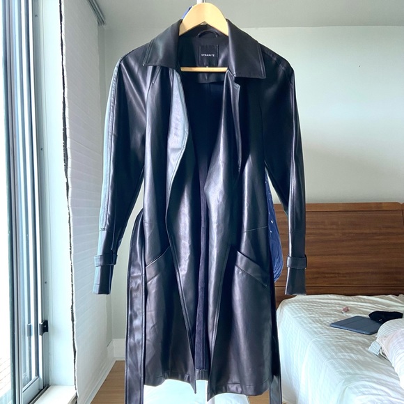 Dynamite faux leather jacket women M size